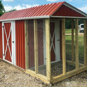 Lone Star Quaker 6x12 Metal Coop With Run