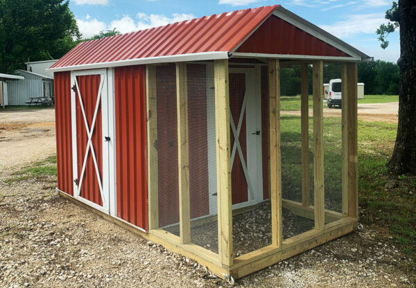 Lone Star Quaker 6x12 Metal Coop With Run